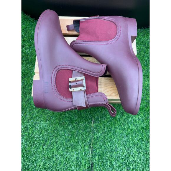 Henry Ferrera- Burgundy- Rain Boots- Size 9US/EU40W - Picture 9 of 10